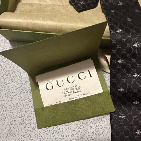 COPY - Men’s GUCCI TIE. Worn once. Bought in NY New York store. - Picture 3 of 4